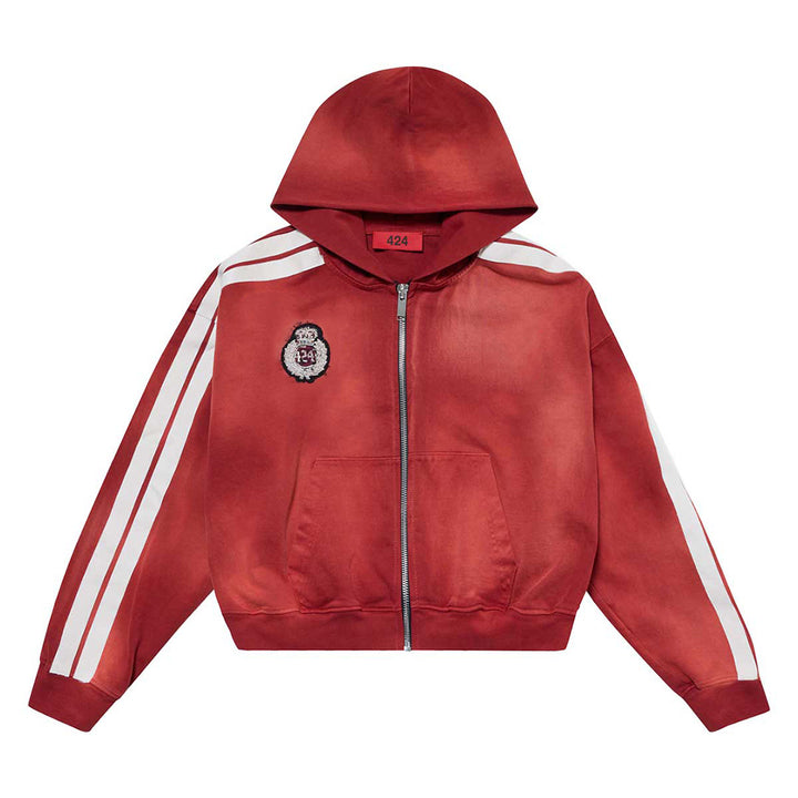 ACADEMY ZIP UP HOODIE BRUSHED FLEECE