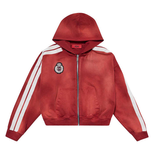 ACADEMY ZIP UP HOODIE BRUSHED FLEECE