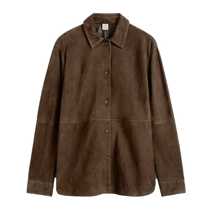Soft suede overshirt