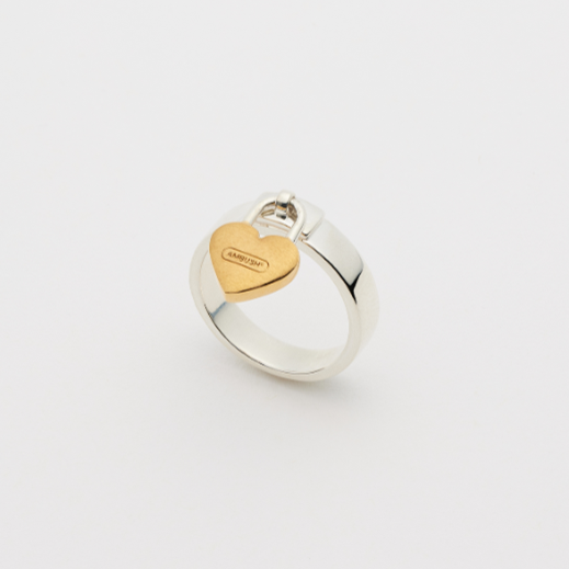 HEART PADLOCK RING