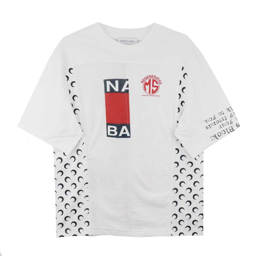 Marine Serre - Upcycled jersey crewneck t-shirt