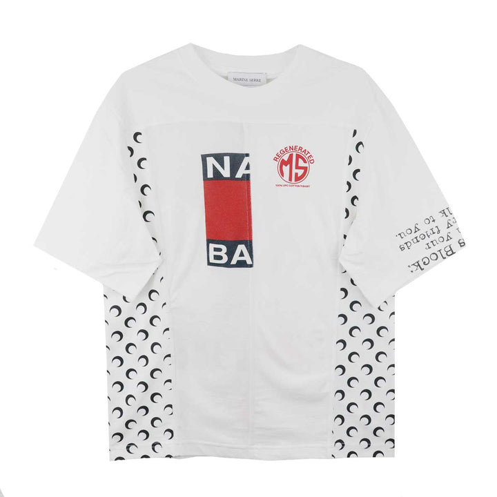 Marine Serre - Upcycled jersey crewneck t-shirt