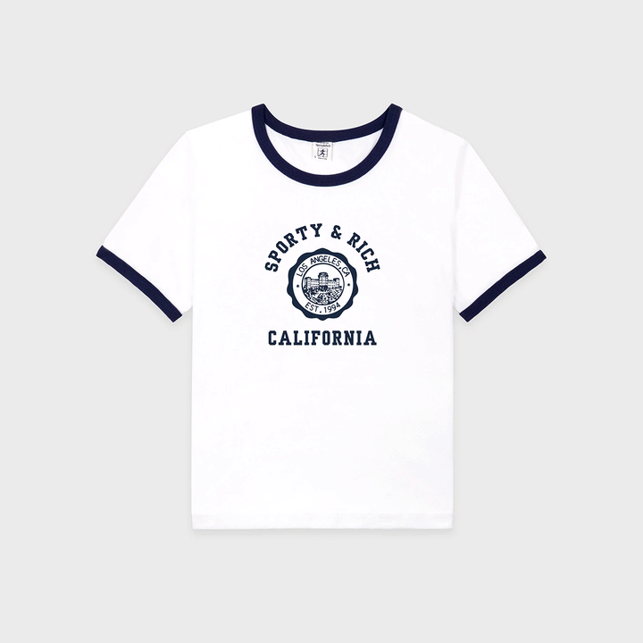 California Emblem Soft Ringer Tee