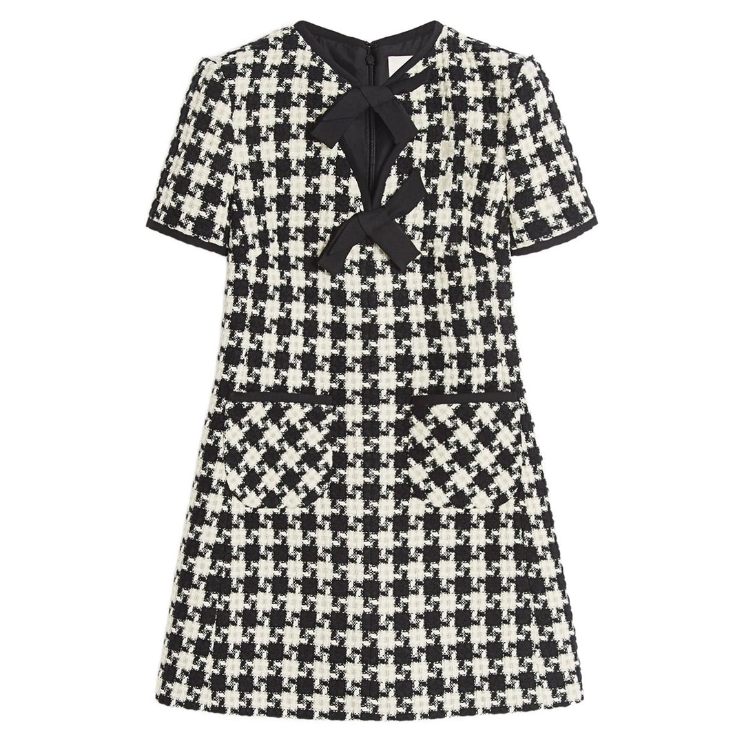 Valentino - ダミエライトツイードドレス