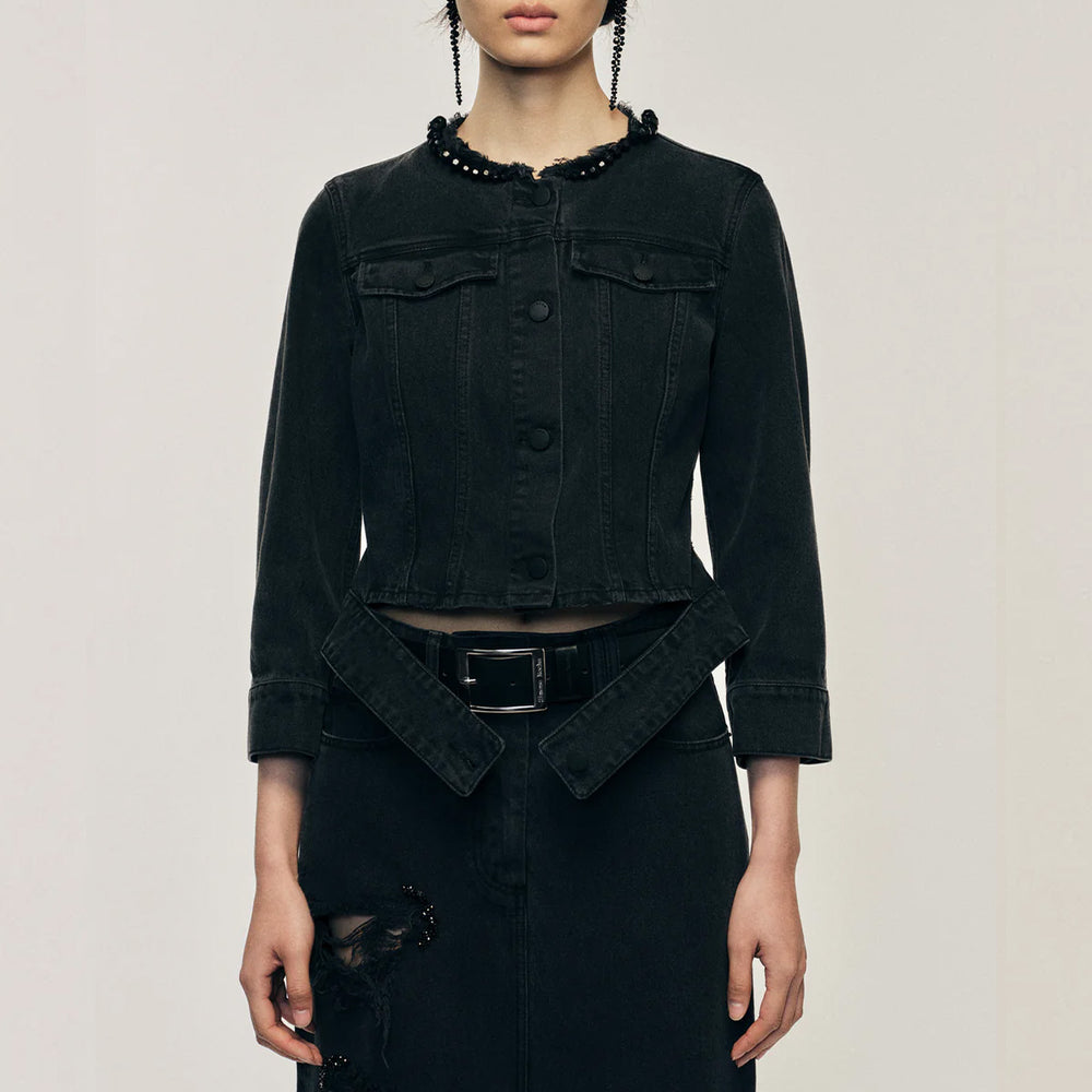 Simone Rocha - Embellished Fitted Waist Tail Jacket
