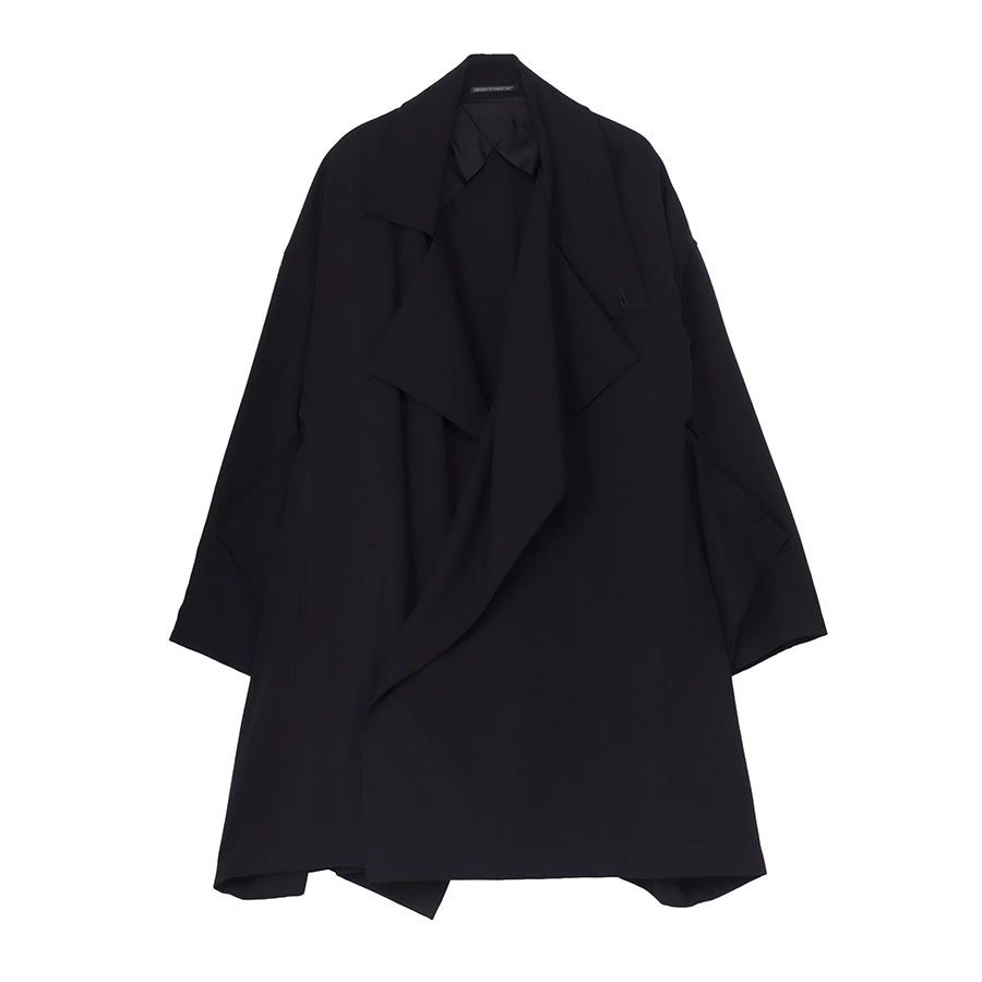 Yohji Yamamoto - WOOL GABARDINE SMOOTH COAT