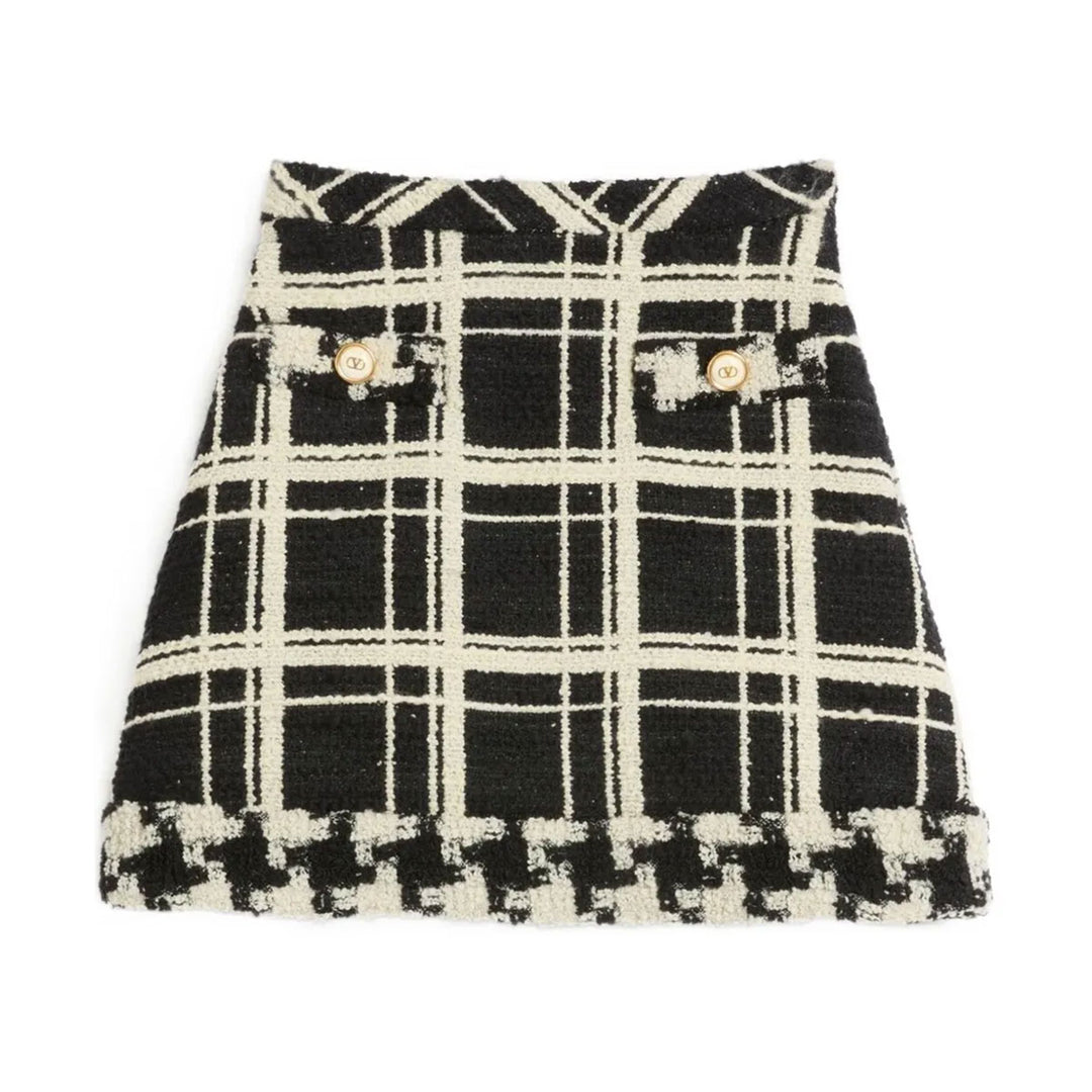 Valentino - チェック ツイードスカート