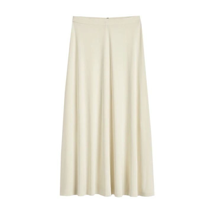 Fluid jersey skirt ecru