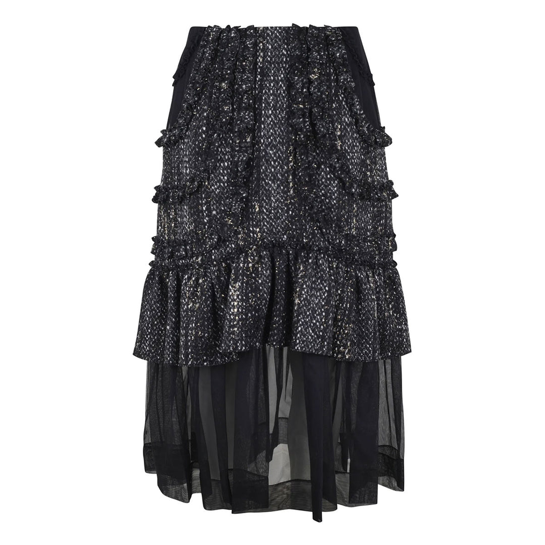 Simone Rocha - Multi Frill Patchwork Fray Skirt