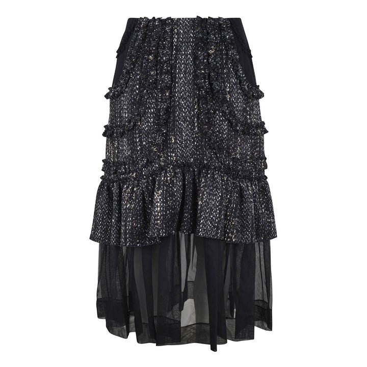 Simone Rocha - Multi Frill Patchwork Fray Skirt
