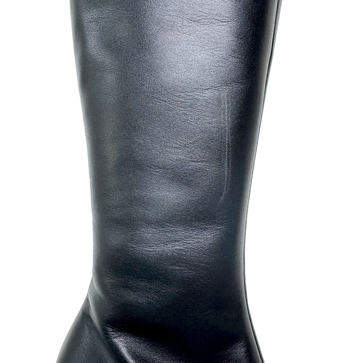 TOTEME - The Slim Knee-High Boot black