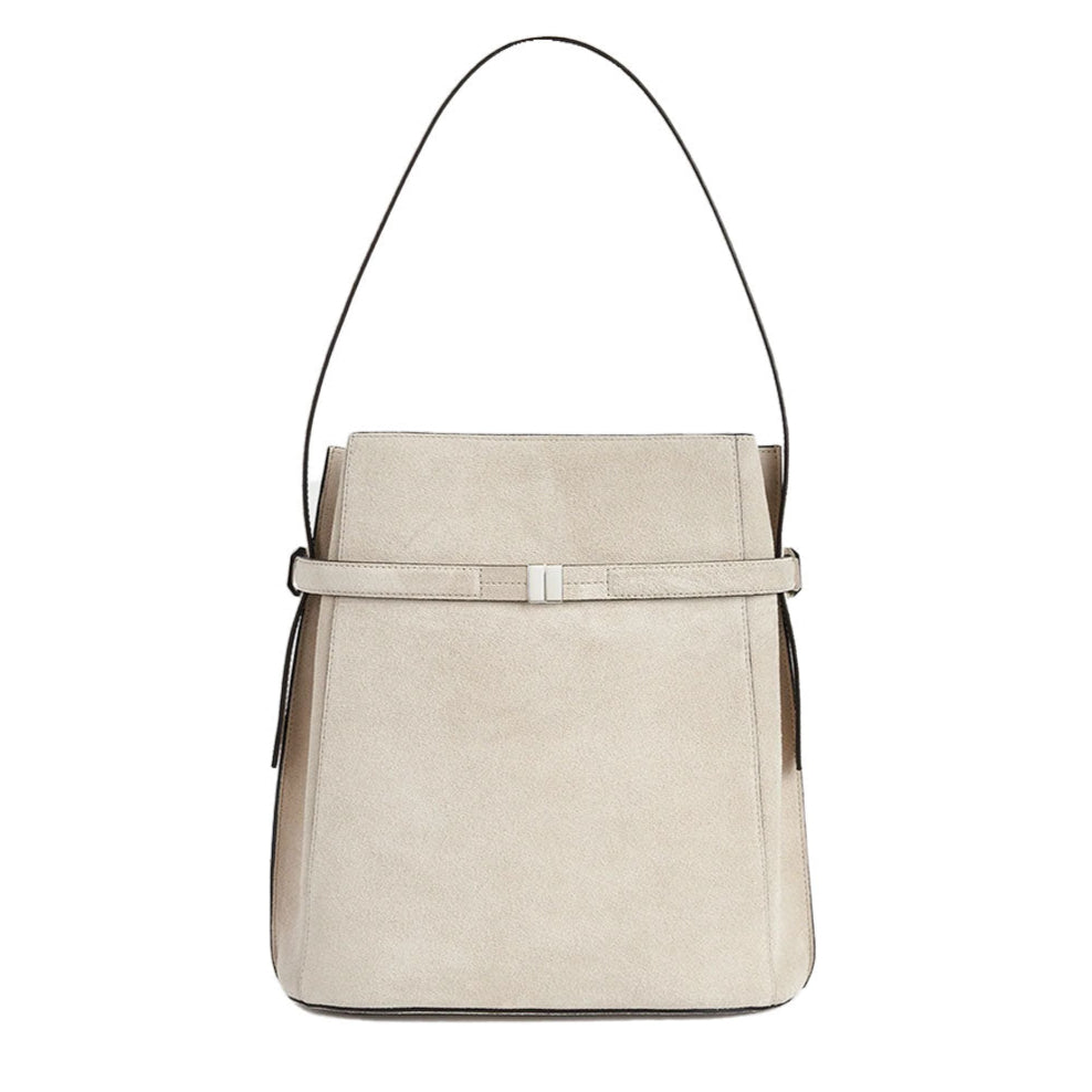 TOTEME - Belted suede bucket bag