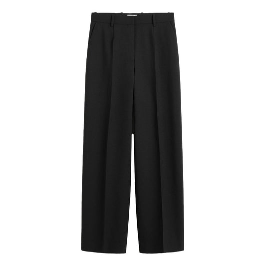 Wide tailored trousers black petite