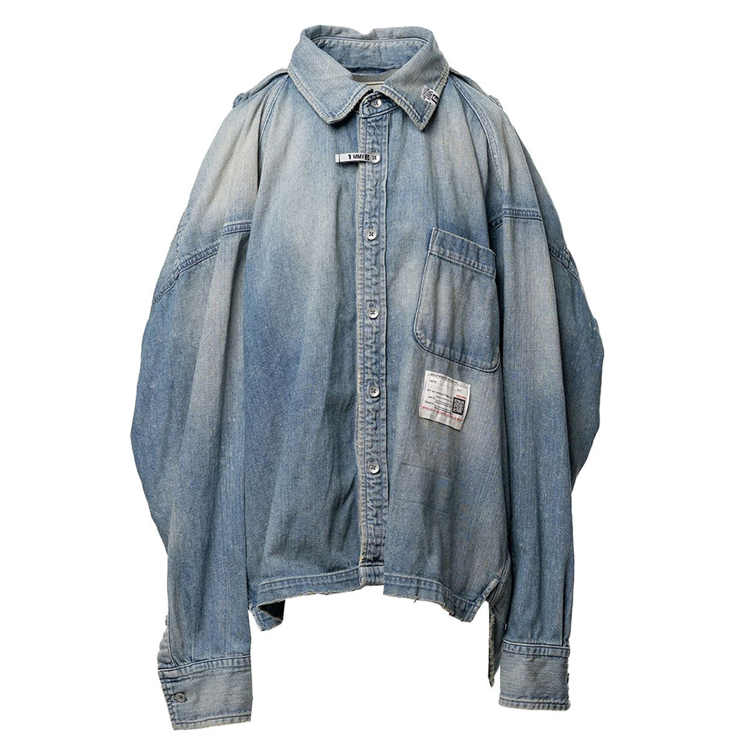 Vest Combined Denim Shirt