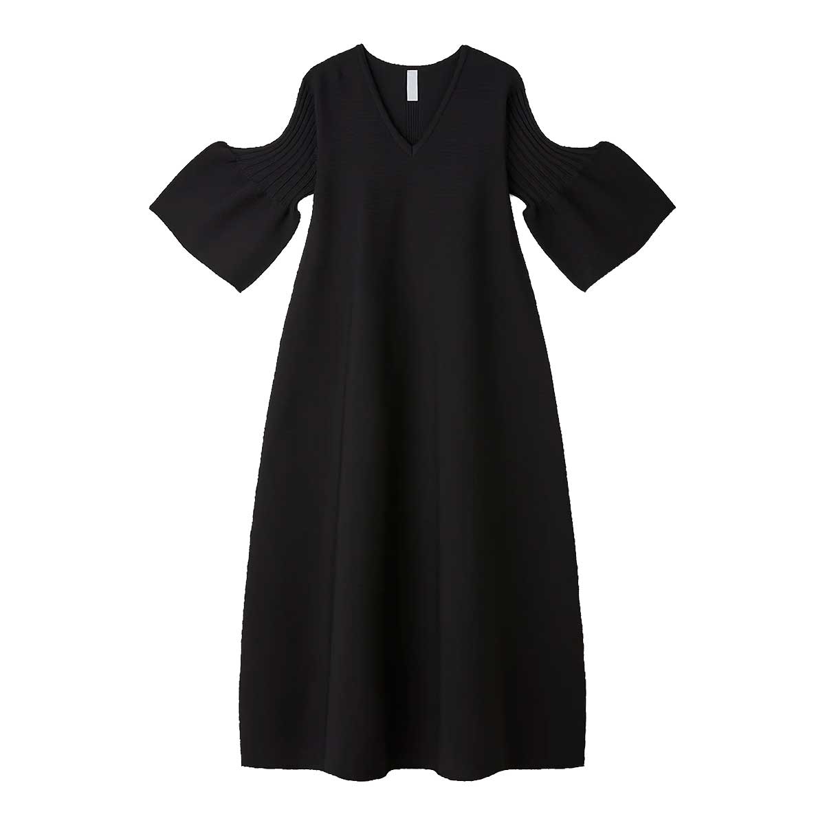 CFCL シーエフシーエル　ポッタリー　ショート　ベルスリーブ　フレア　ドレス CFCL(シーエフシーエル) | POTTERY SHORT BELL SLEEVE FLARE DRESS