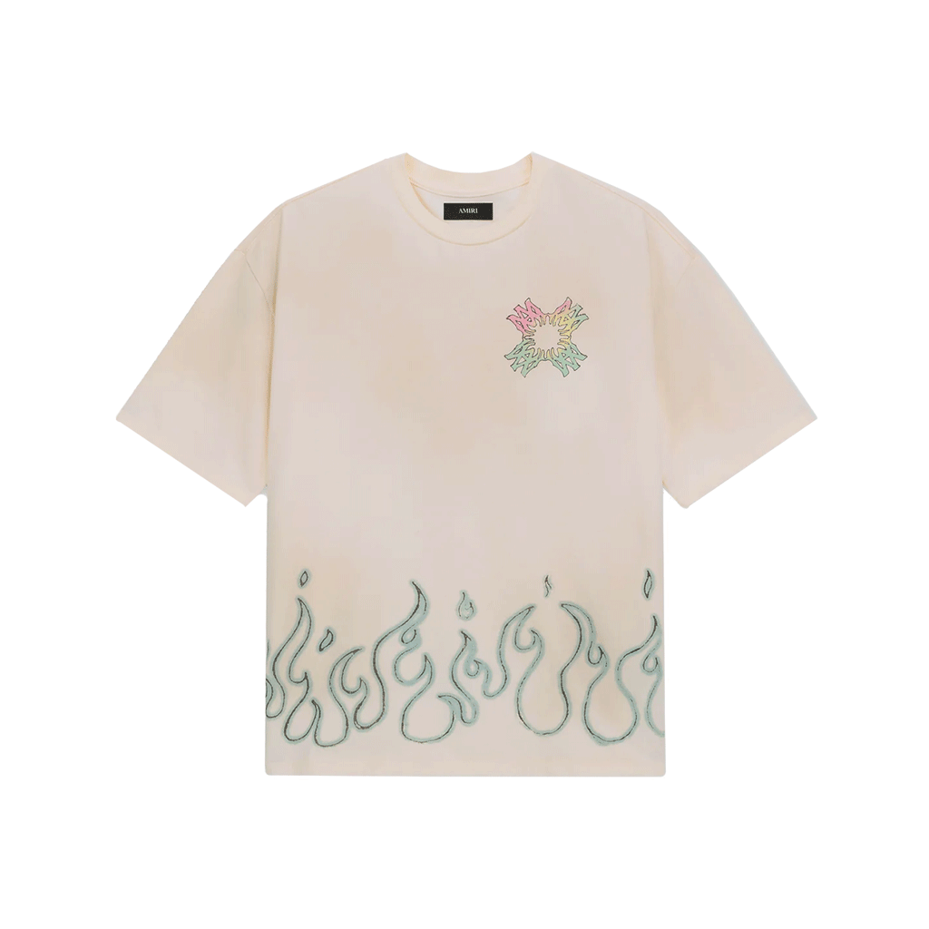 AMIRI | MA QUAD FLAMES OVERSIZED TEE