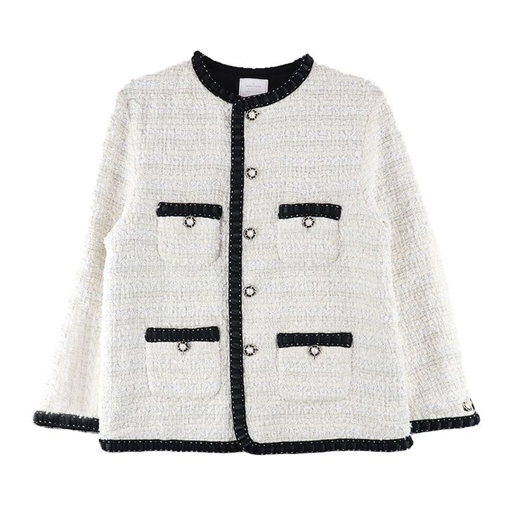 TWEED JKT PEARL_WHT