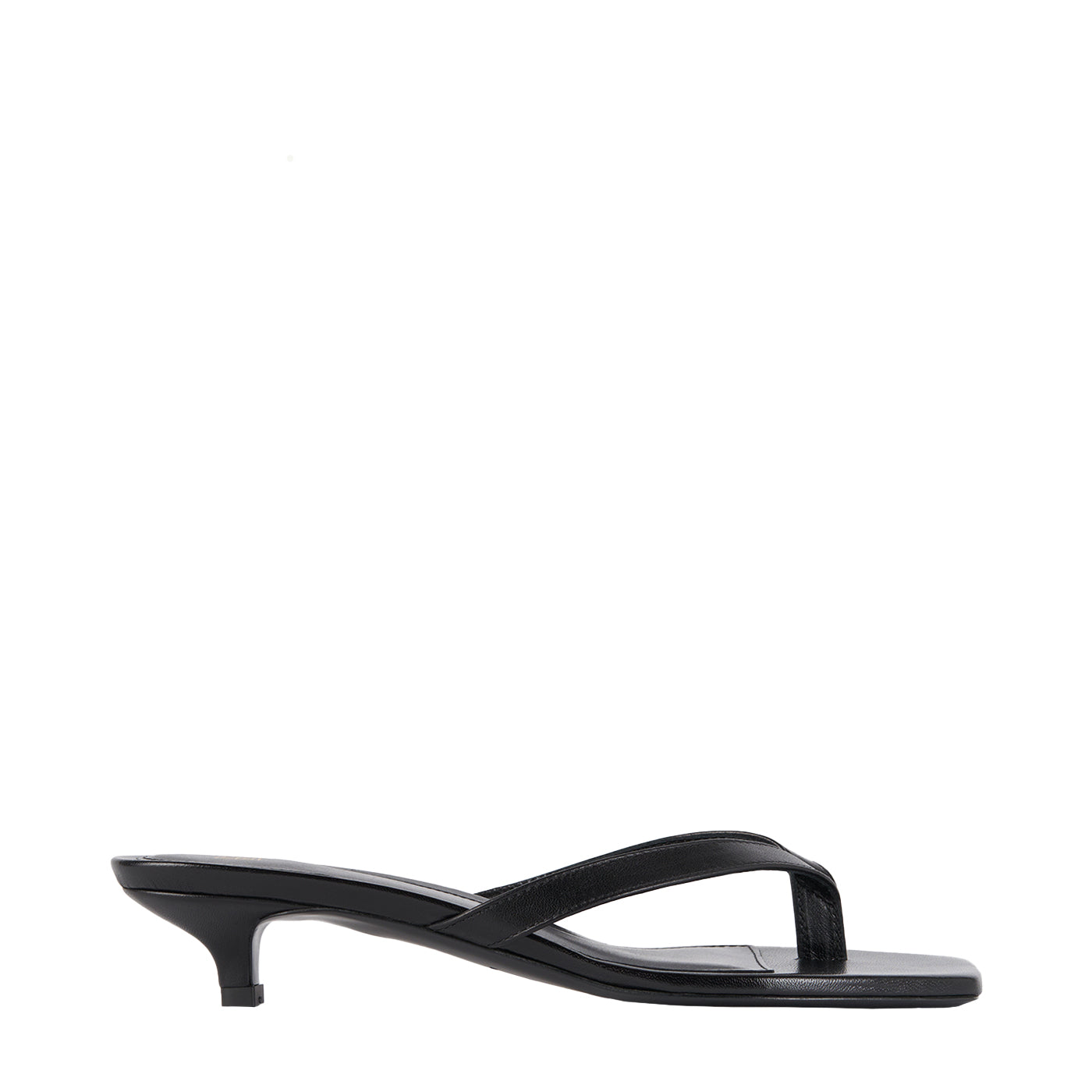 TOTEME (トーテム) | Leather heeled flip flops サンダル
