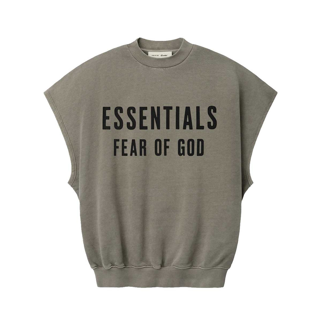 Relaxed Fleece Cutoff Sweatshirt