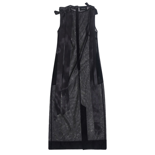Simone Rocha - Sheer Bow Ribbon Tail Dress