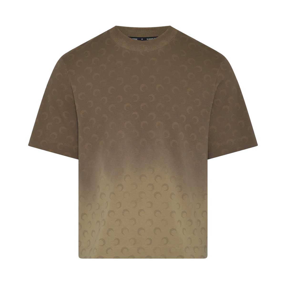 Marine serre(マリーンセル) | Faded moon crewneck t-shirt organic