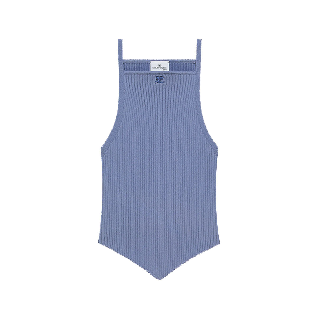 COURREGES(クレージュ) | POINTY RIB KNIT TANK TOP リブキャミソール