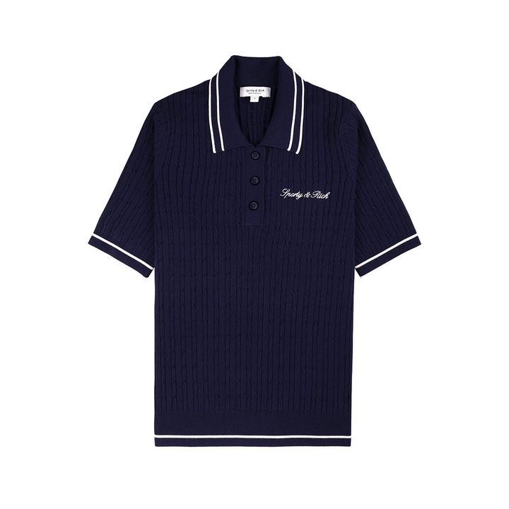Signature Logo Mini Cable Polo
