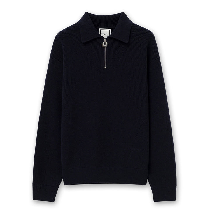Navy Half-zip Sweater