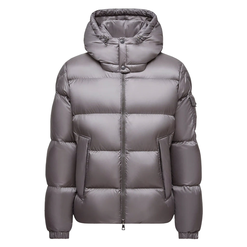 MONCLER グレー ダウンコート 3-6M ダウンカバーオール Moncler Bonrepos ダウンコート | グレー | FARFETCH JP