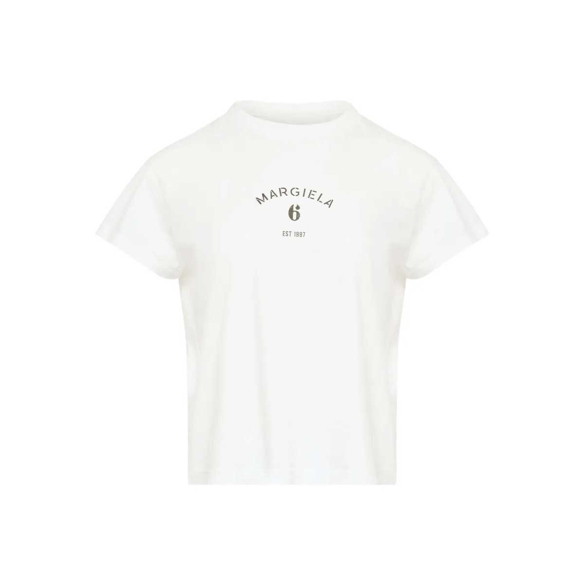 エムエムシックス MM6 19SS アシンメトリー フラワー Tシャツ MM6 Maison Margiela (エムエムシックス メゾン マルジェラ) Numeric