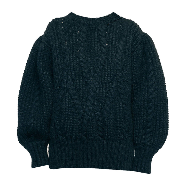 Simone Rocha - Embellished Puff Sleeve Chunky Knit Jumper