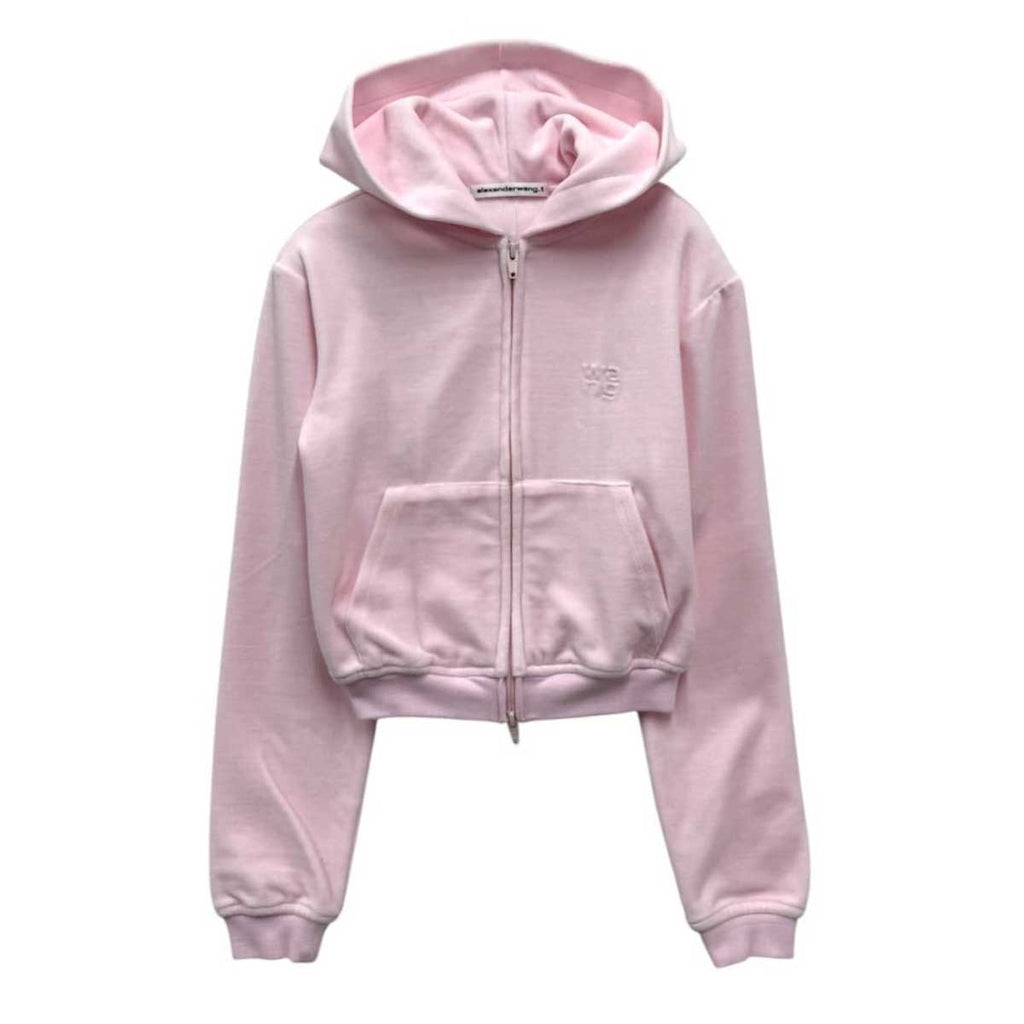 Alexander Wang (アレキサンダーワン) | SHRUNKEN ZIP-UP HOODIE