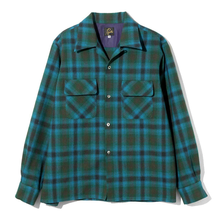 Classic Shirt - Green - Wool Ombre Plaid