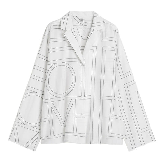 Monogram cotton-blend PJ top