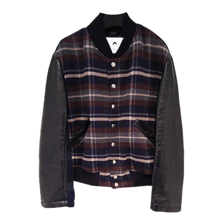 Regenerated Tartan Scarves Bomber Jacket