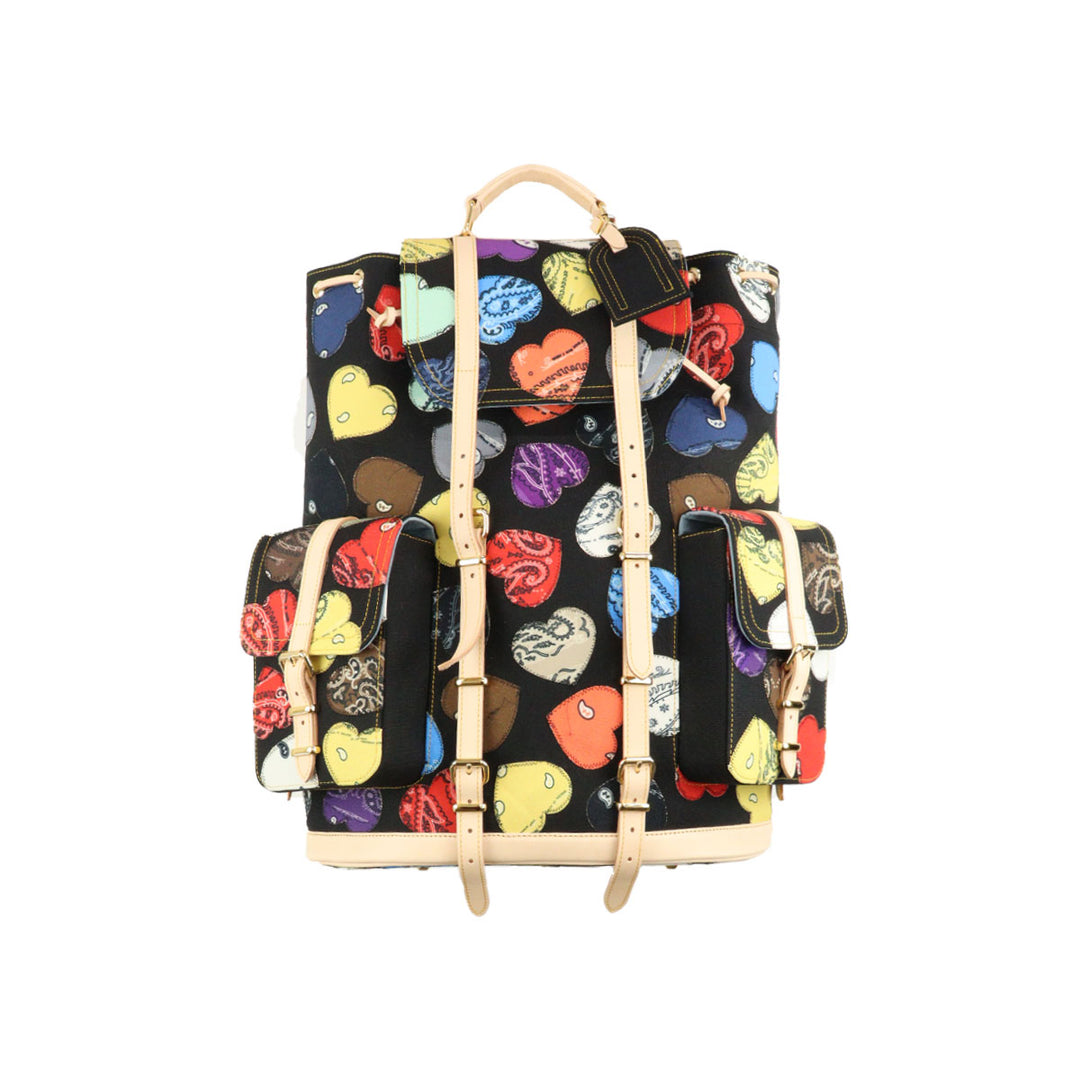 THE WORLD IS YOURS - Heart Patch Paisley Backpack