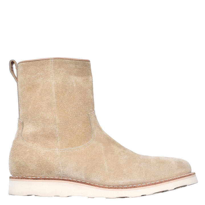 Suede Leather Side Zipper Boots