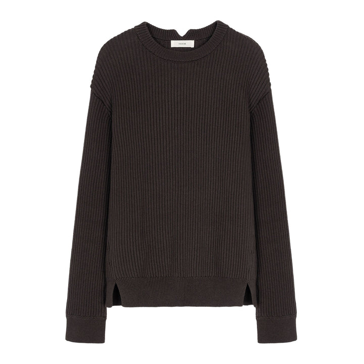 Barrett Ribbed Sweater in Cotton/Yak