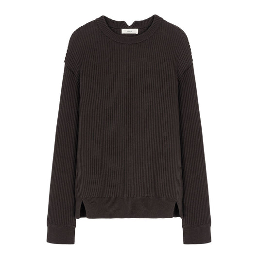 Barrett Ribbed Sweater in Cotton/Yak