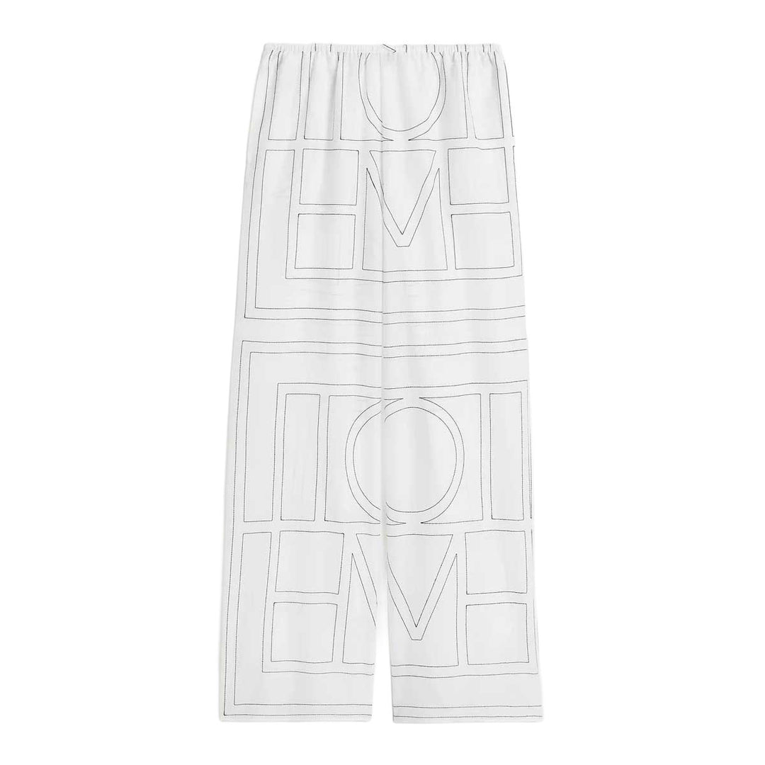 Monogram cotton-blend pj bottoms