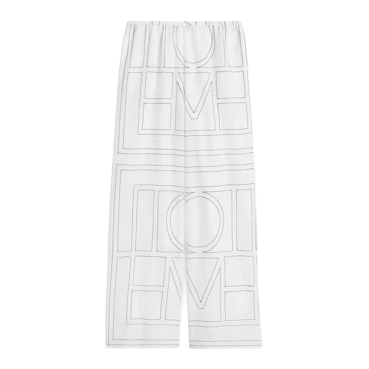 Monogram cotton-blend pj bottoms