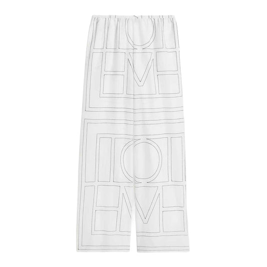 Monogram cotton-blend PJ bottoms