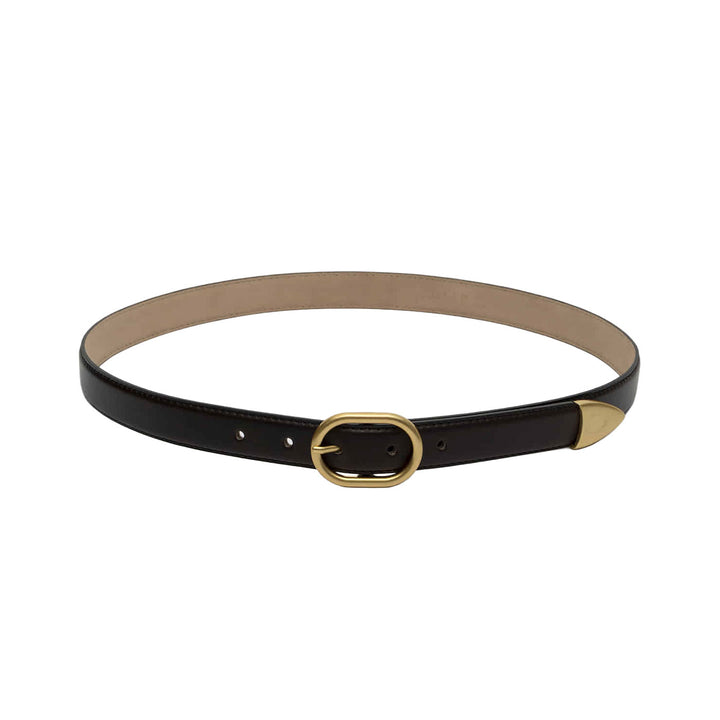 Brown Leather Western Belt