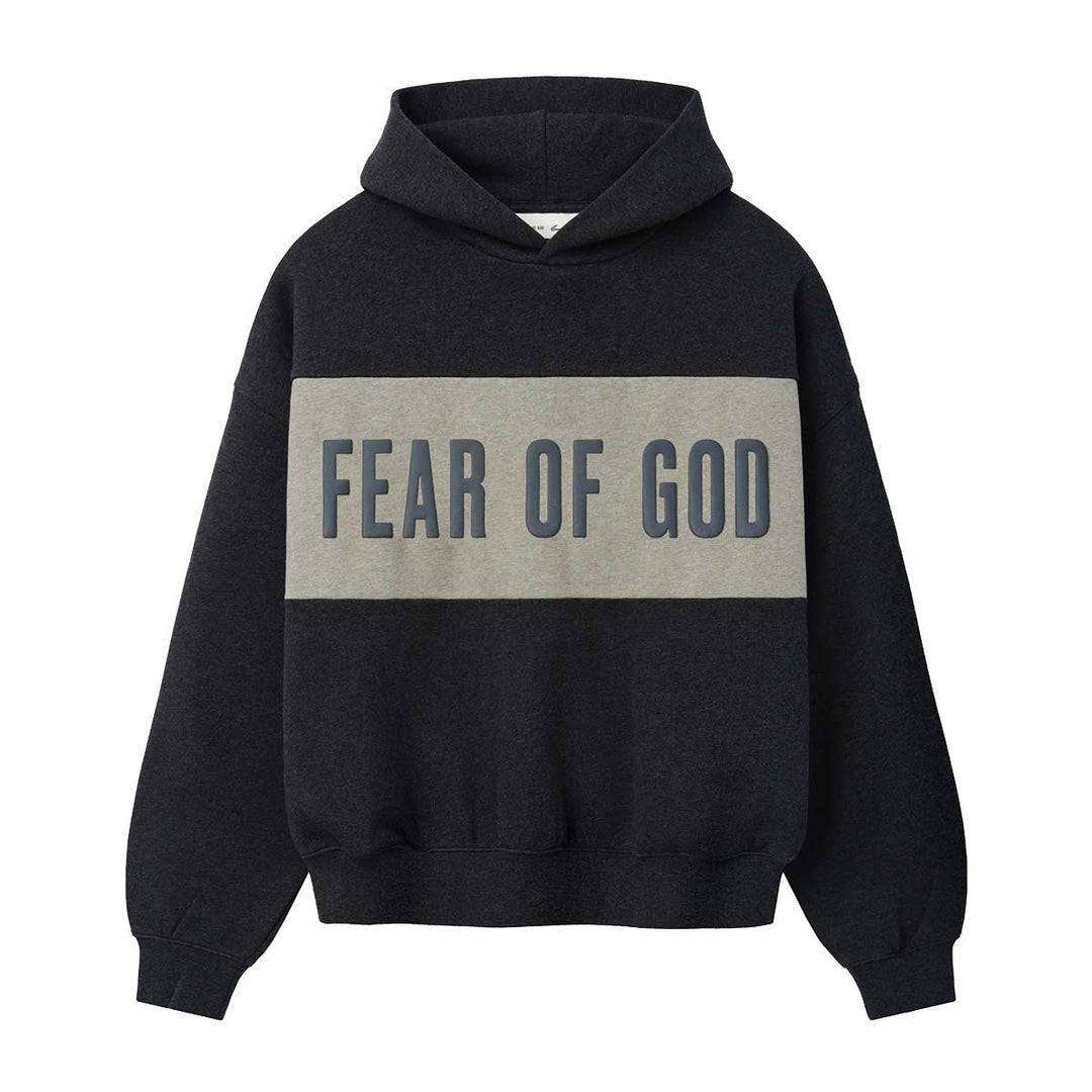 Cropped Relaxed Panelled Hoodie