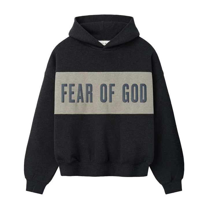 Cropped Relaxed Panelled Hoodie
