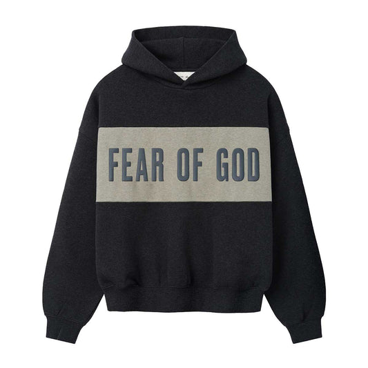 Cropped Relaxed Panelled Hoodie