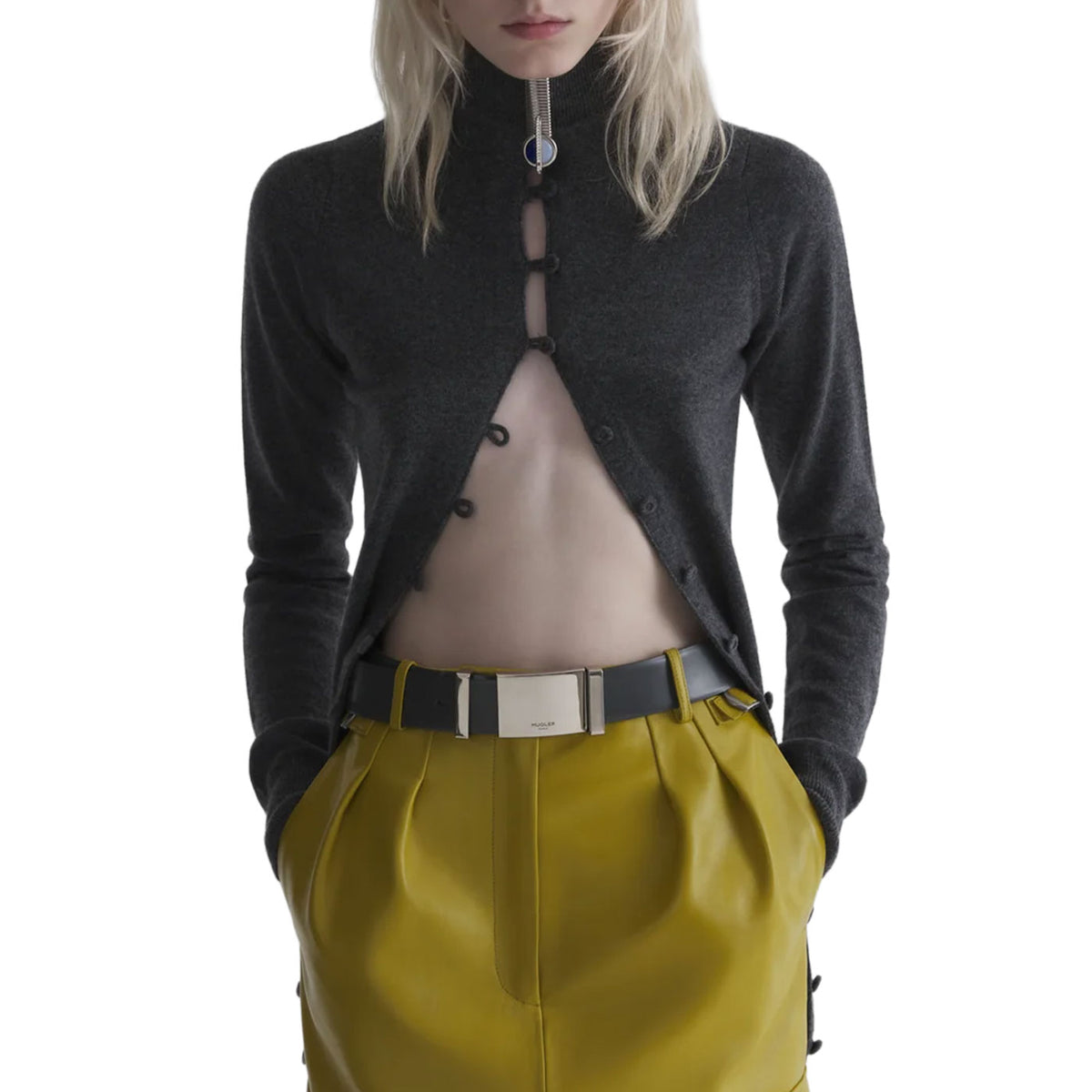 Cashmere open cardigan