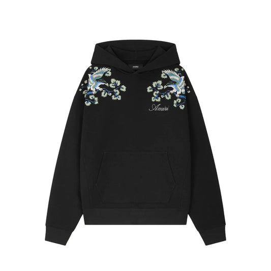 FLORAL EMBROIDERED HOODIE