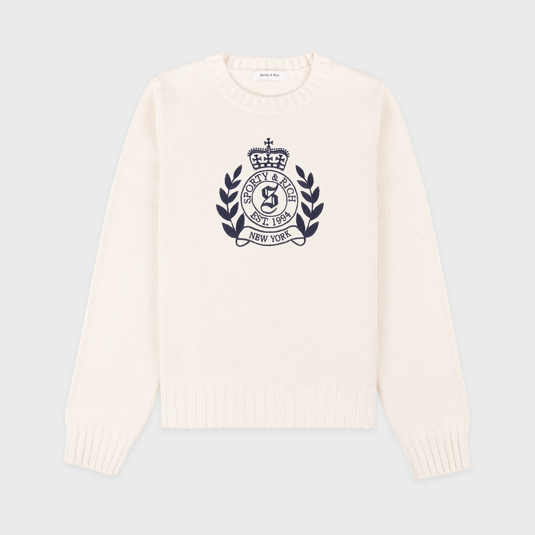 NY Crest Knitted Sweater