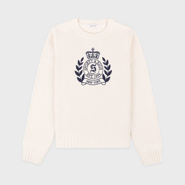 NY Crest Knitted Sweater
